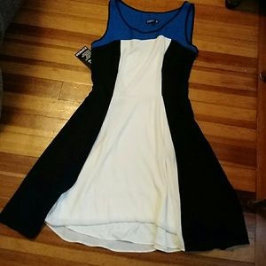 Express colorblock dress. Worn once. Tags in picture removed